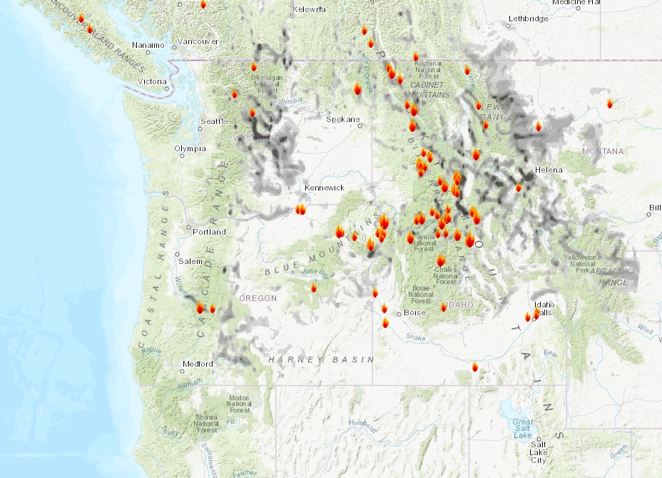 enchantments smoke forecast map
